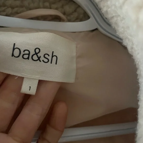 ba&sh Beige Teddy Jacket - Picture 2 of 3